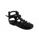 GREEK ROMAN Womens Sandals 0019ΗFBLACK